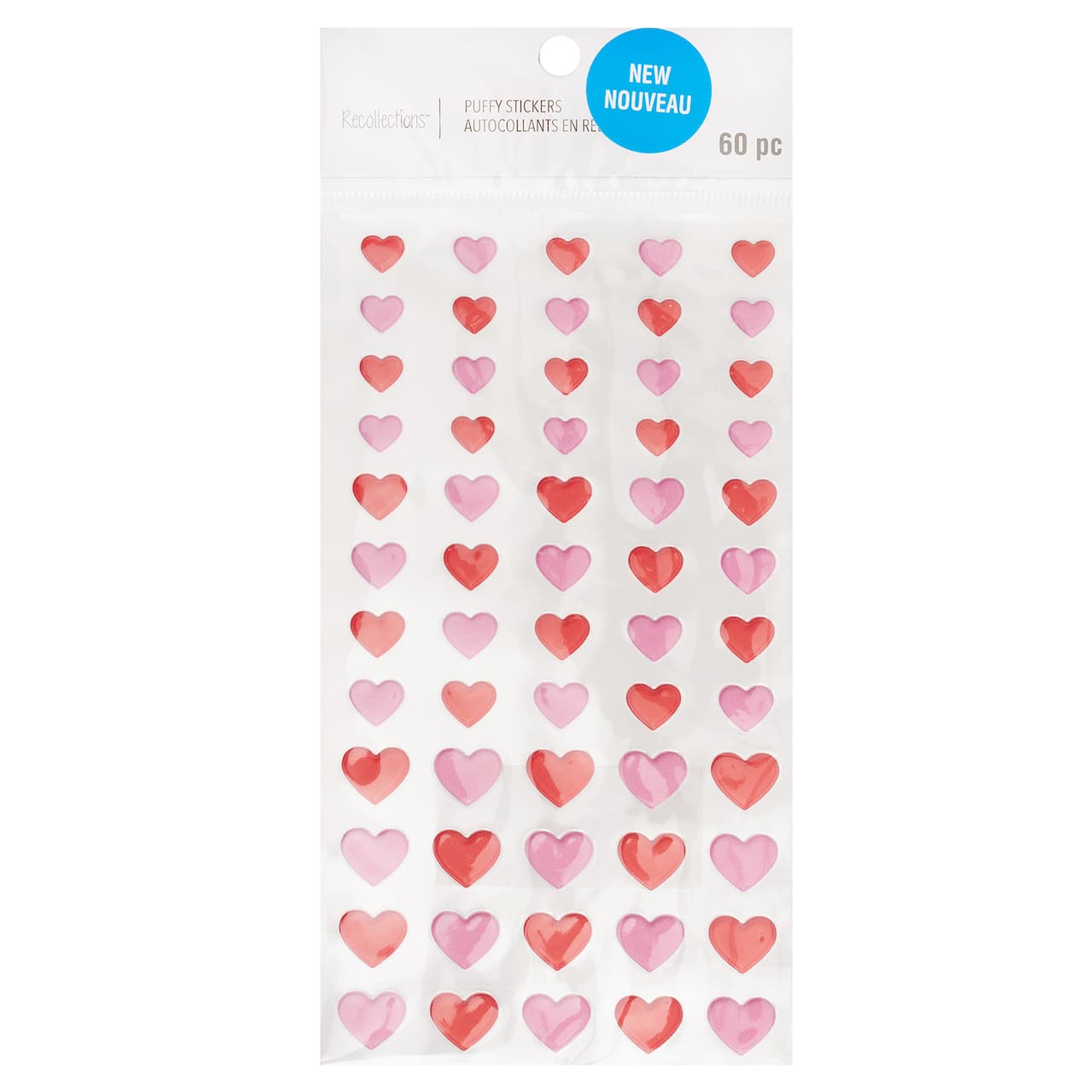 Red & Pink Heart Puffy Stickers by Recollections™